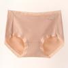 Underwear Women's Cotton Solid Color 5a Antibacterial Crotch No Trace Breathable Mid-waist Briefs Underwear