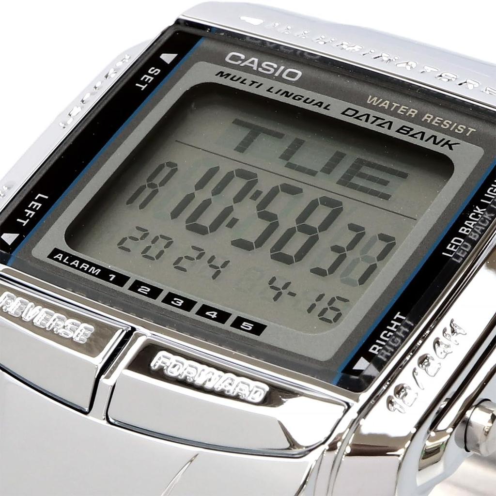 Casio Data Bank Telememo 30 Digital Watch Silver Overseas Model [Casio] DB-360-1A Men's [Item]
