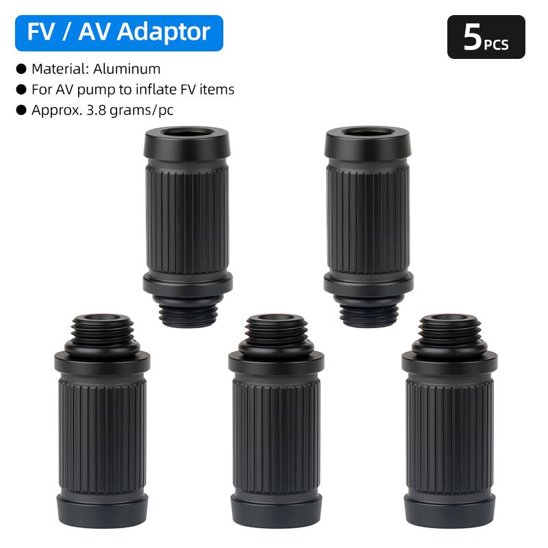 Extra Thick FV/AV Adaptors Road Fixed Gear Bicycle Presta Nozzle Inflation Electric Air Pump Sports Ball 5V2 Needle Pumping