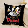 Крутой D-Duvel Moortgat Brewery 2 Наволочка Натуральный Лен Двусторонний Принт Диван Домашний Декор Чехол для Подушки