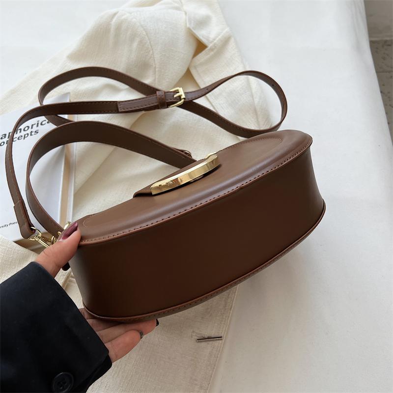 Saddle Shoulder Bags For Women 2024 New Small Women Underarm Bag High Quality Leather Women's Crossbody Bags Handbags And Purses