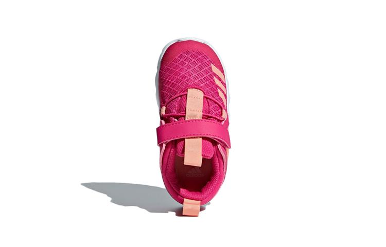 Sneakers Adidas Flex El I Slip Resistant Low top Running Shoes Pink White Infant And Toddler
