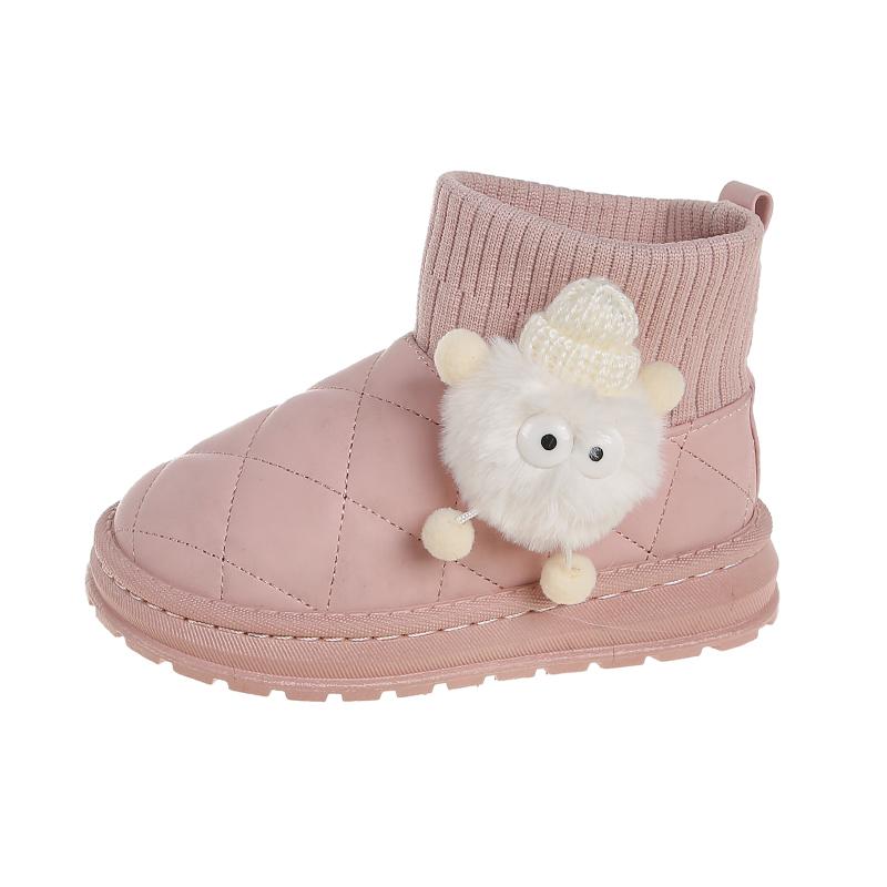 Hot Selling Kids Snow Boots Winter Warmth Outdoor Sneakers High Top Fashion Kids Walking Cotton Shoes Anti Slip Casual Shoes