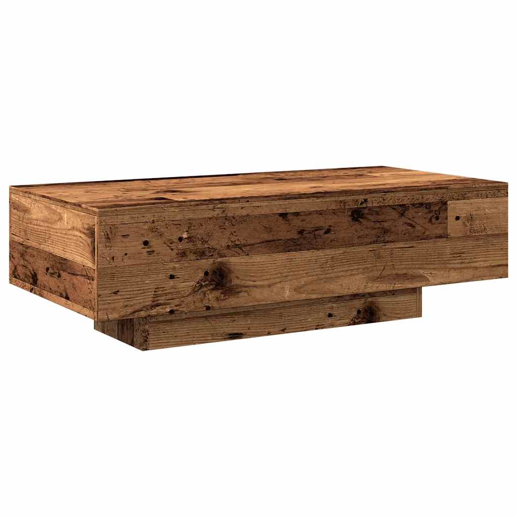 Coffee Table with Vintage Wood Look 100 x 49.5 x 31 cm Engineered Wood