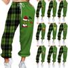 Women's Casual Fashion Christmas Printed Casual Sweatpants Elastic Waist Drawstring Pants