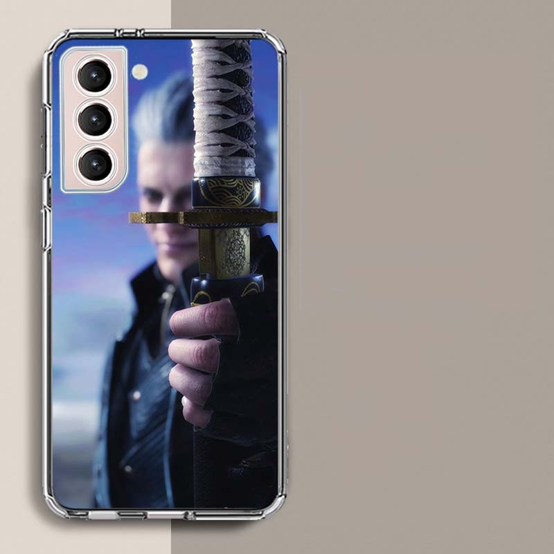 Чехол для телефона D-Devil May Cry DMC для Samsung Galaxy S25 Edge S24 S23 FE S21 S20 S10 Plus S22 S26 Ultra Прозрачные чехлы TPU Capa