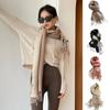 Tassel Imitation Wool Scarf Two-sided Winter Long Shawl Classic Cashmere Shawl  Autumn Winter