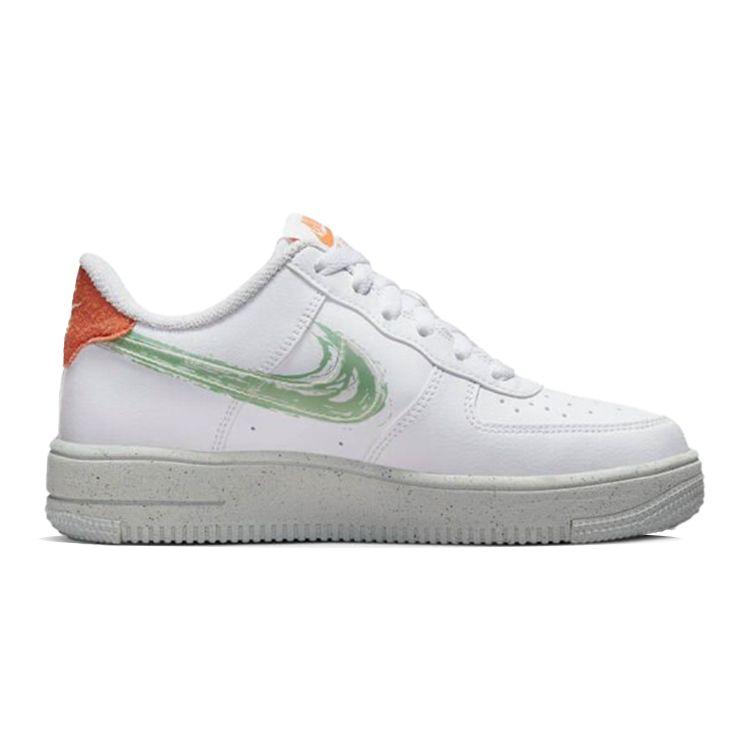 Nike Детские кроссовки Air Force 1 Crater GS Brushstroke White Orange-Trance Sail DX3067-100