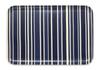 TATSU-CRAFT NR Lunch Tray, Large, Nordic Style, Modern, Torino Stripe, Deep Blue, Non-Slip, Microwave-Safe, Tray, Stylish, Plastic, Large and Small,