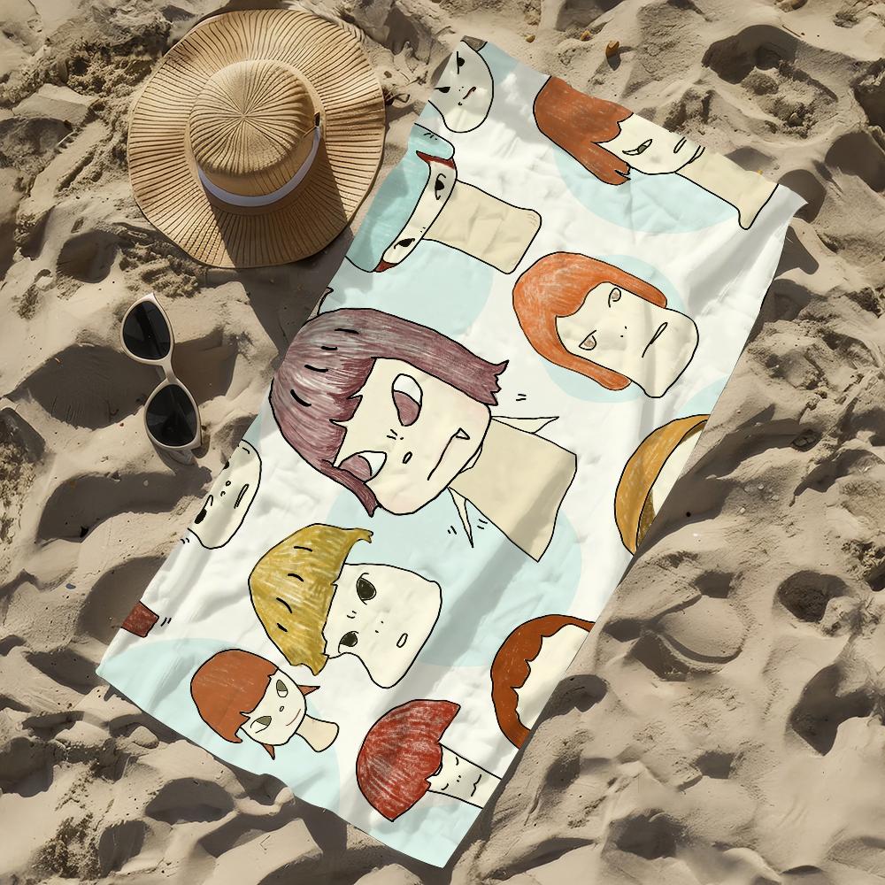 Yoshitomo Nara Art Towel Beach Towel Oversized Quick Dry Towel Absorbent Soft Swim BeachTowels for Men Women
