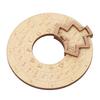 Wooden Music Circle Wheel Educational Rugged Adjustable Durable Circle of Fifths Wheel for Musician