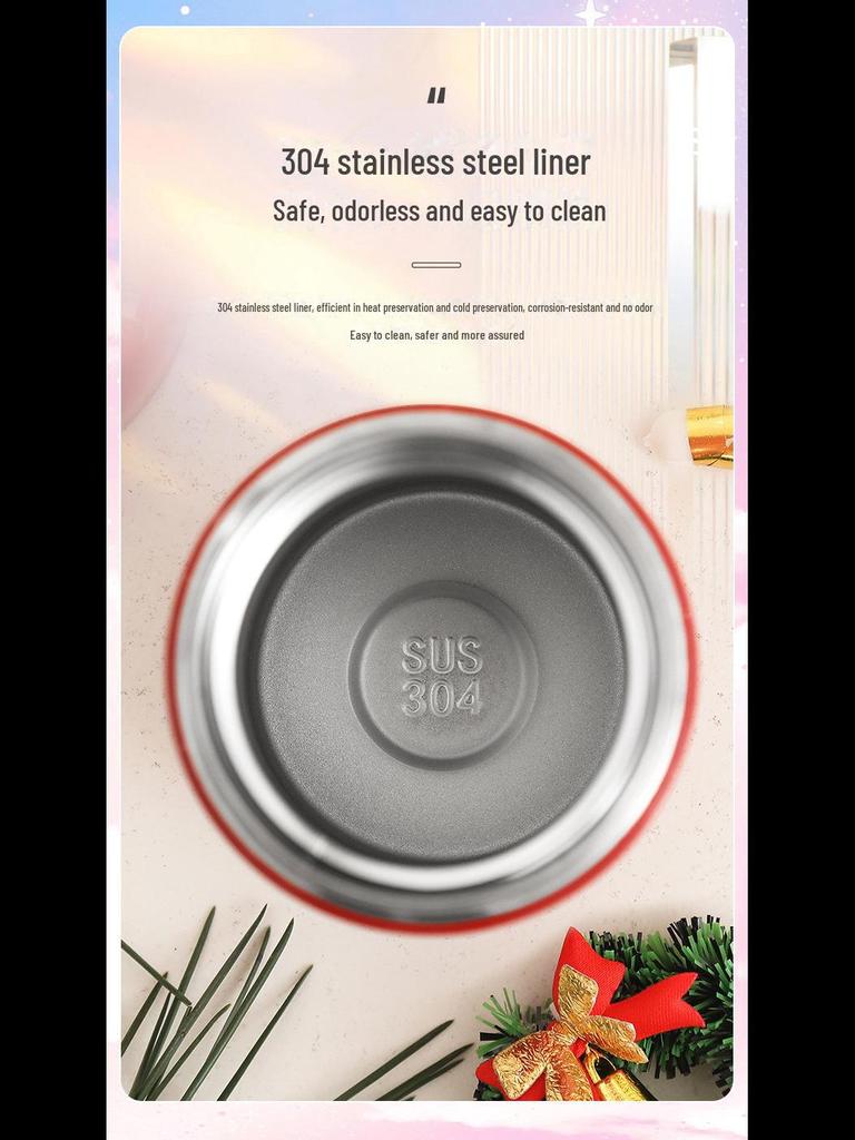 Мини-термос Starry Sky 304 из нержавеющей стали — модный и компактный с логотипом