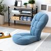 Doshisha Fluffy Hug Chair Compact Posture Relaxing Folding 2WAY Reclining Gaming Backrest Waist Cushion Blue MDC-BL