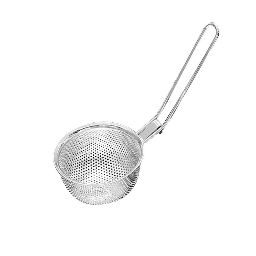 Cooking Utensils Mesh Strainer Spoon Korean Noodles Scoop Stainless Steel Hot Pot Strainer Mesh Long Handle Frying Filter Basket
