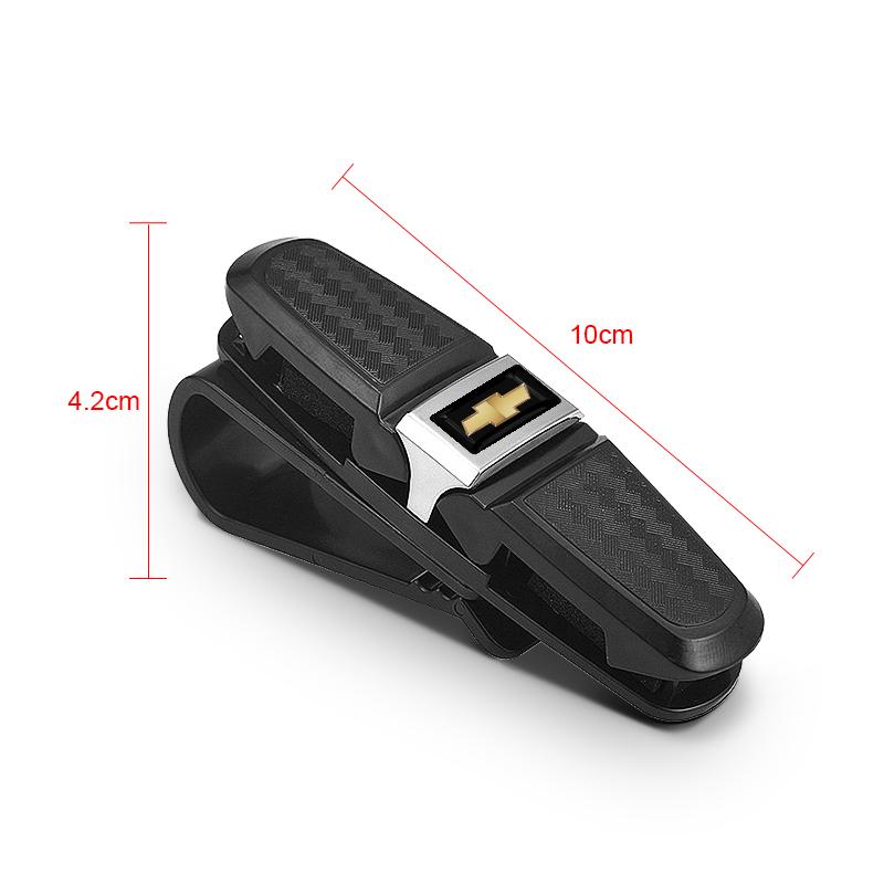 AABHJ1 Car Sun Visor Glasses Box Universal Sunglasses Clip Card Ticket for Chevrolet Aveo Silverado Camaro Trax Blazer Cavalier Onix