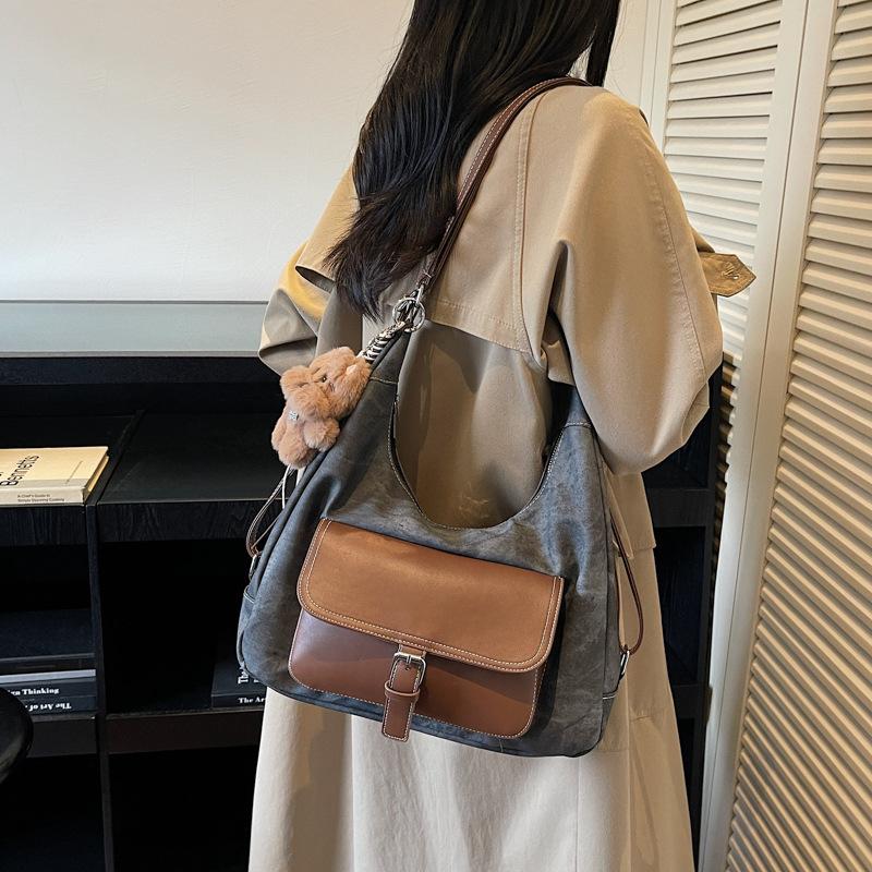 Сумка большой вместимости женский 2025 новый рюкзак, дорожная плечевая сумка премиум-текстуры, сумка-тоут для поездок на работу