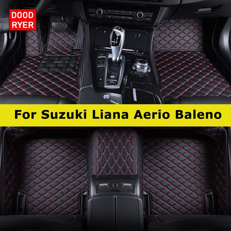 DOODRYER Custom Car Floor Mats For Suzuki Liana Aerio Baleno Auto Carpets Foot Coche Accessorie