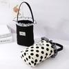 Корейский стиль кружева холст сумка милый сладкий темперамент сумки-ведра портативный пикник сумка для женщин девочек студент ланч сумка