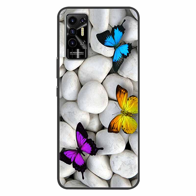 Чехол для Tecno Pova 2 Pova2 Ударопрочный Мягкий силикон ТПУ Задняя крышка Для Tecno Pova 2 Чехлы для телефона Pova2 2021 Чехол Милый мультфильм