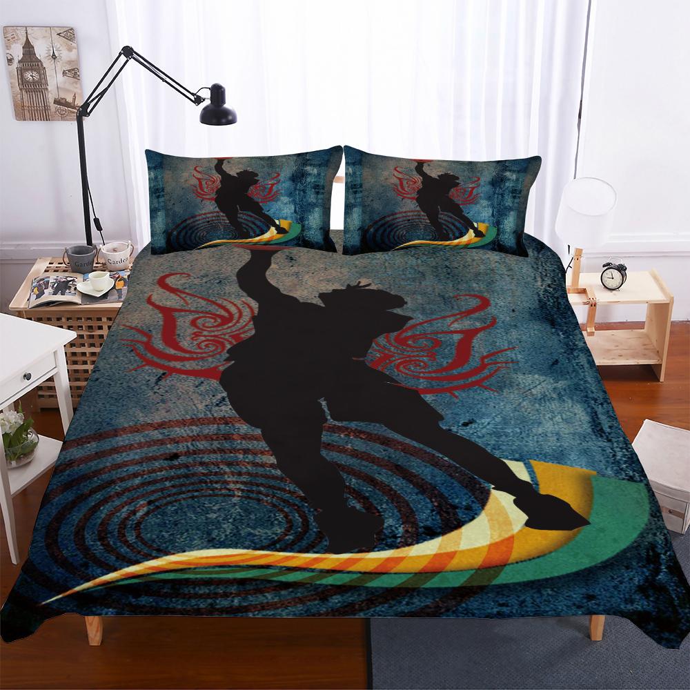 Bedclothes Printed Fashion Trends Duvet Cover With Pillowcase Men's Bedding Bedcover Luxury Reactive Printing Modern Quilt Sets