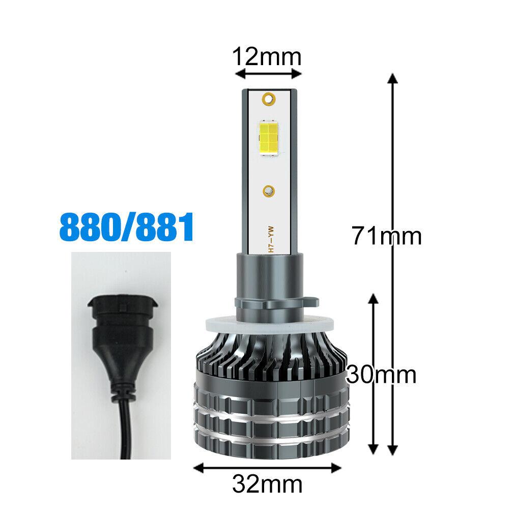 2 шт. H4 светодиодные фары H11 Canbus 20000Lm 6000K 4300K ​​3000K 3 меняющие цвет передние лампы H8 9005 HB3 9006 HB4 9012 Hir2 H27 880 881 автомобильные противотуманные фары