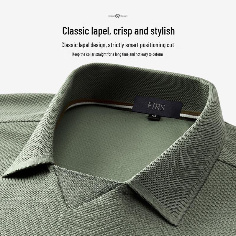 FIRS Men's Cool-Touch Cotton Blend Polo Shirt