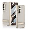 Чехол для мобильного телефона Samsung Z Fold8Ultra Магнитный шарнир Гальванизированная кожаная подставка Triumph Легкая роскошь Защитный чехол