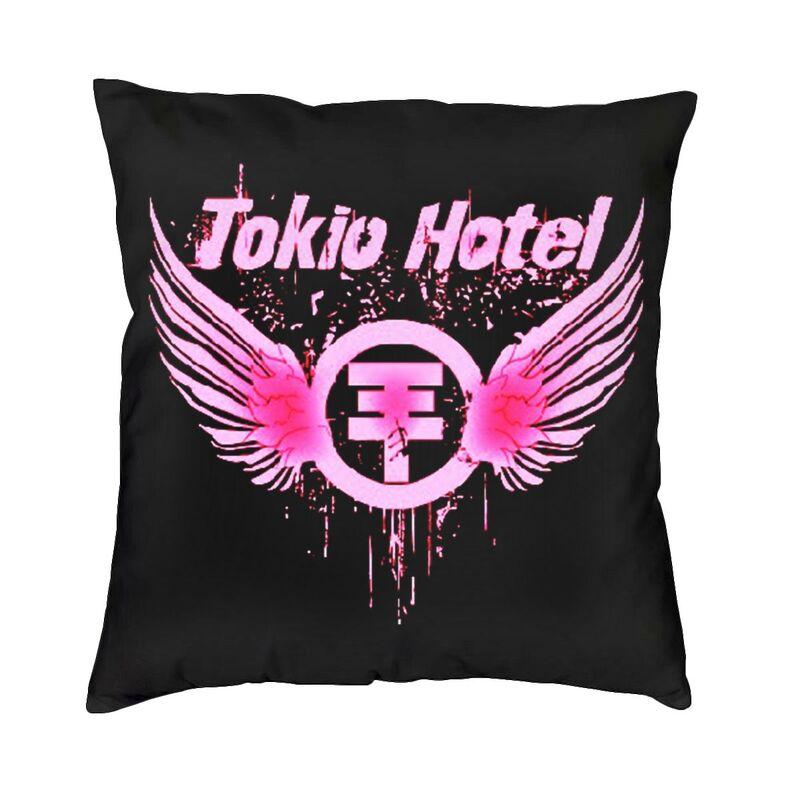 Музыкальная рок-группа Tokio Hotel Наволочка 45x45 Декор для дома Печать Наволочка для диванной подушки Двусторонняя