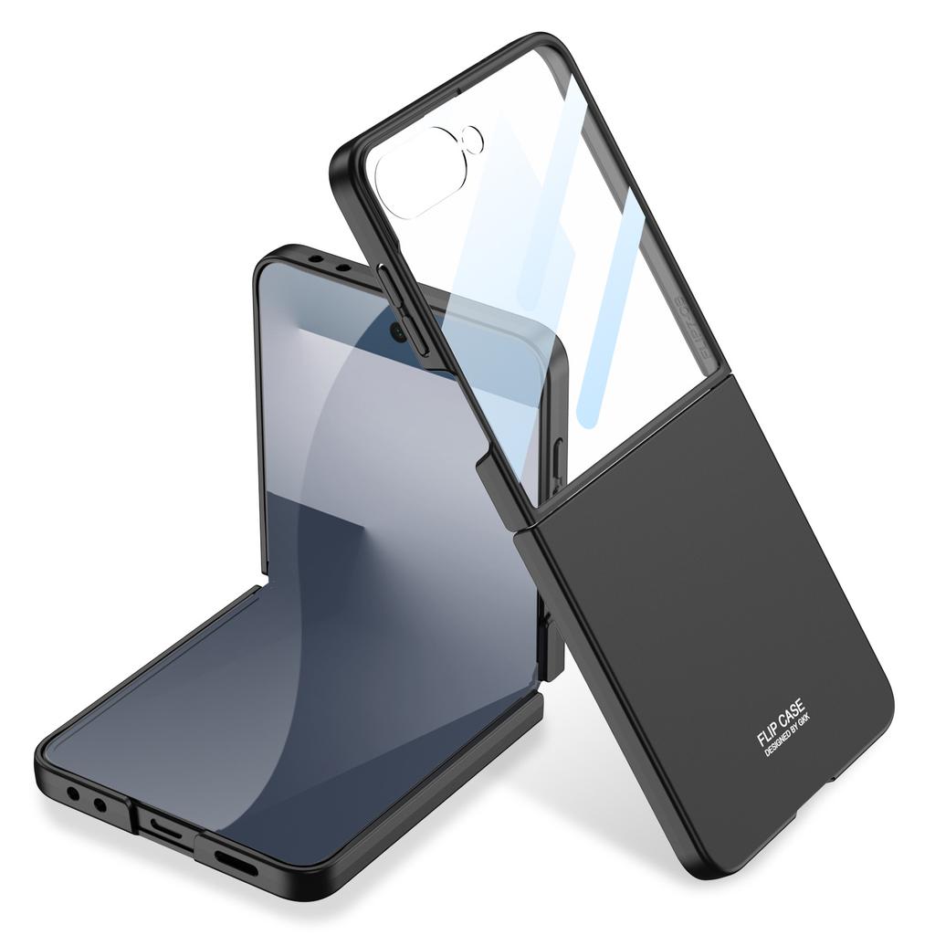 Чехол для мобильного телефона Samsung ZFlip7, складной экран, ультратонкий, полностью закрывающий, защитный чехол-пленка, противоударный, защитный чехол-книжка для Flip7, тренд