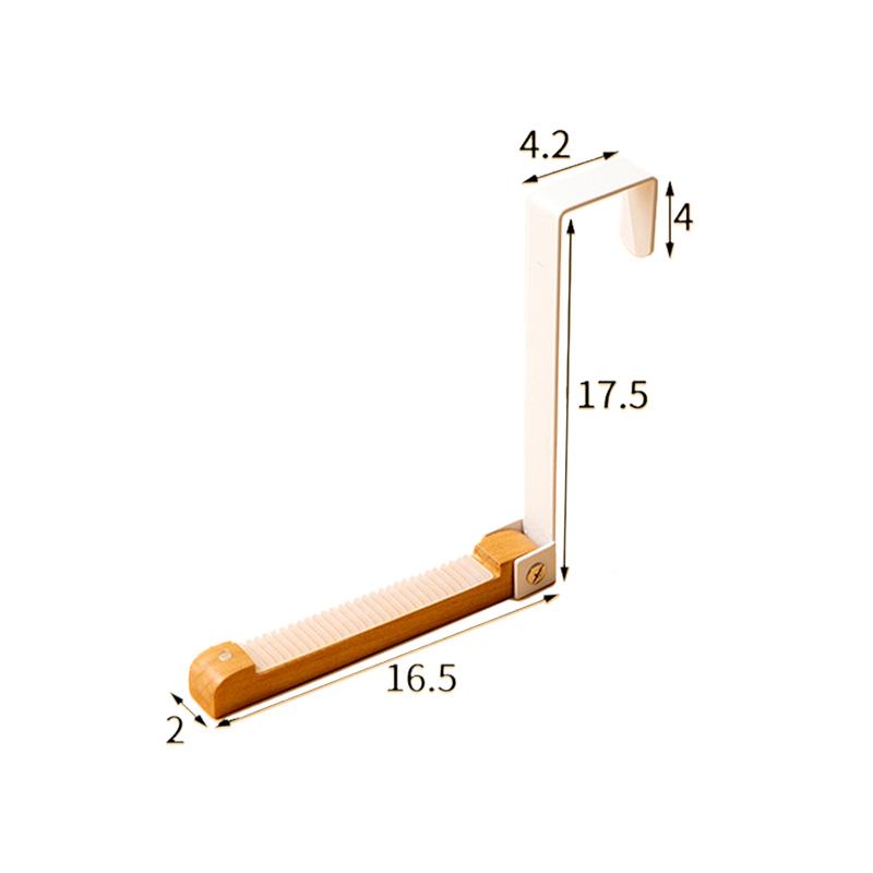 2 шт., складной крючок для задней двери для дома, аксессуары для кухни и ванной комнаты, переносной деревянный крючок, органайзер для хранения сумок и одежды
