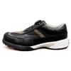 AL Men's Dial-Type Spikeless Golf Shoes, Waterproof, Non-Slip, Lightweight, Sizes 3E and 4E, Black, Size 27.0