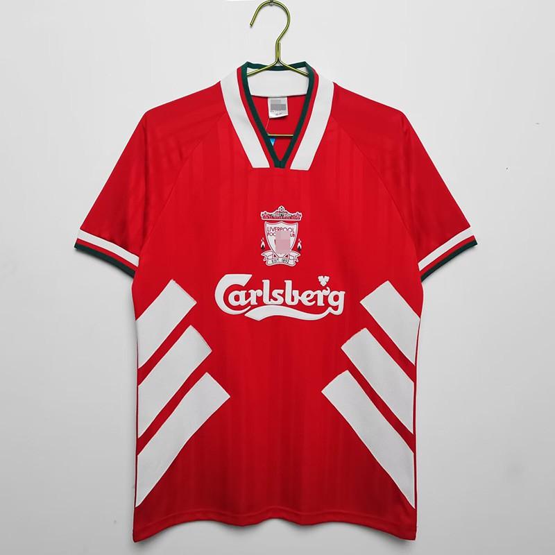 Liverpool Retro Football Jersey 1995-96 Home Long Sleeve 8 Gerrard Torres Owen Soccer Shirt Men Women