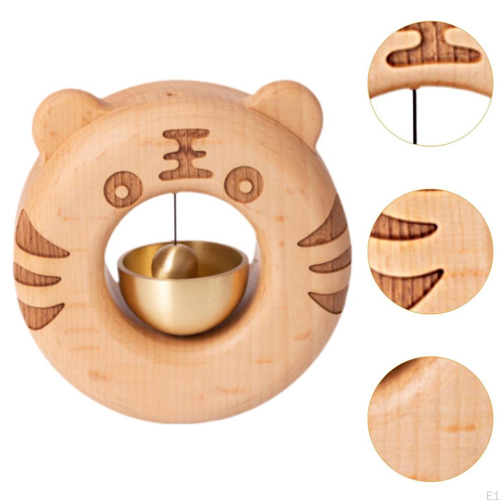 Звонок для владельцев магазинов, приветственный колокольчик ветра, деревенский декоративный маленький латунный деревянный дверной звонок для домашнего сарая