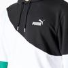 Puma Logo Printed Contrast Hoodie Men Tops Green 675746-37