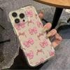 Прозрачный чехол для телефона с бантом для iPhone 11/12/13 Pro/15 Pro Max/17