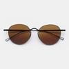 MATTEPUZ MP-13 Titanium Sunglasses BROWN BLACK