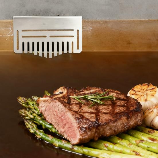 Аксессуары для сковороды из нержавеющей стали для Blackstone, жироуловитель, можно мыть в посудомоечной машине, двусторонняя жироулавливающая заслонка, сетка для еды, крышка вратаря, кухонные гаджеты