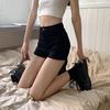 Американские Дерзкие Девушки Джинсовые Шорты с Высокой Талией: Женские корректирующие эластичные шорты, облегающие бедра