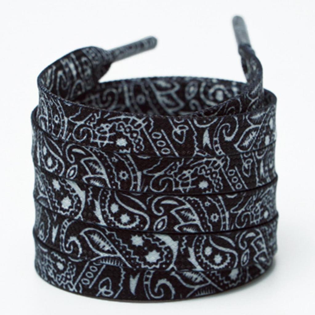 Плоские шнурки Кешью Цветок Шнурки для кроссовок Мода Спорт Повседневный Баскетбол Теннис Шнурки Шнурки 120/140/160см