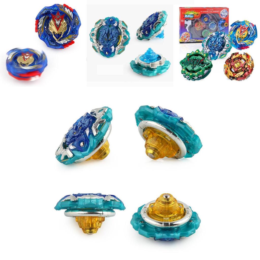 Premium Quality Children's Plastic Metal Beyblade Set B128 With Launcher Grip And Arena