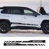 2PCS Car Door Side Skirts Stickers Sport Car Vinyl Decals Self-adhesive Car Body Decoration Sticker Accessories For Toyota RAV4
