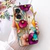 Чехол Для Motorola Edge 50 Fusion Чехол XT2429-1 Популярный Цветок Мягкий Черный Силиконовый Чехлы Для Телефона Для Motorola G96 5G MotoG96 Funda