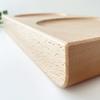 KATOMOKU Cat Beech Table, 2-Dish Capacity, Wood, km-123NA