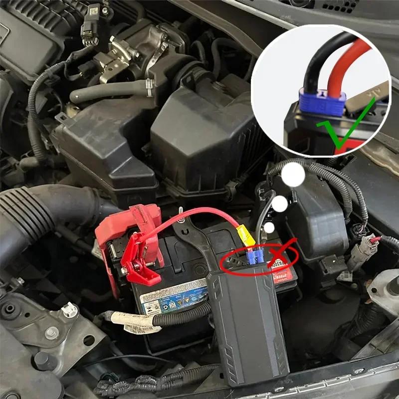 2000A/1200A/600A Car Battery Charger Booster Jump Starter Power Bank 12V Battery Booster for Portable AUTO Booster JumpStarter