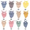 Cute Dots Plaid Neckerchief Triangle Scarf Pet Bandanas Pet Collars Dog Scarf Cat Neck Scarf