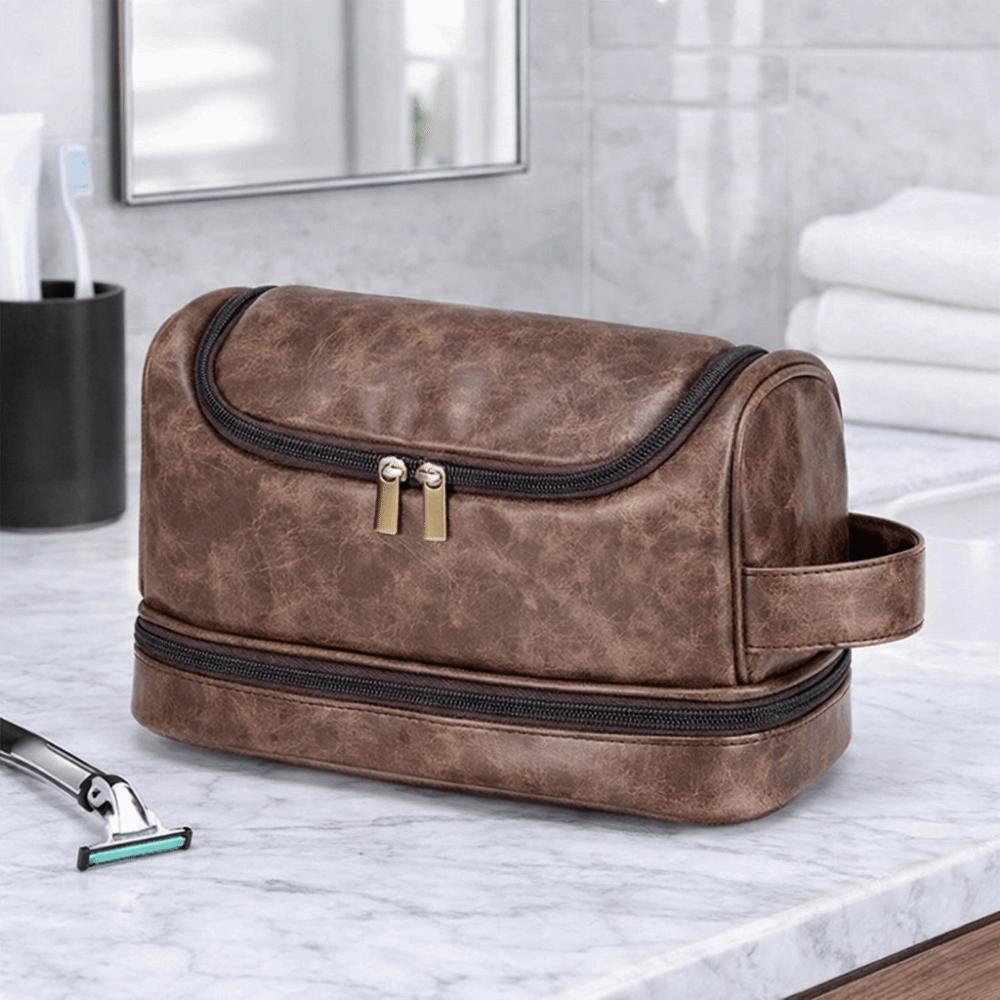 Waterproof Cosmetic Storage Bag PU Leather Makeup Bag Portable Makeup Pouch Travel