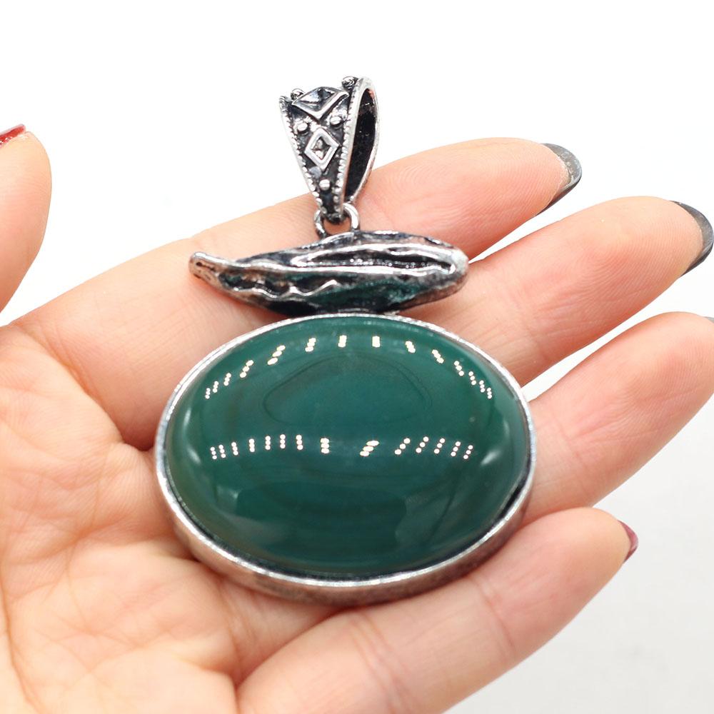 Кулон из натурального камня агат/розовый кварц/лазурит/малахит кулон для изготовления ювелирных изделий DIY аксессуар для ожерелья