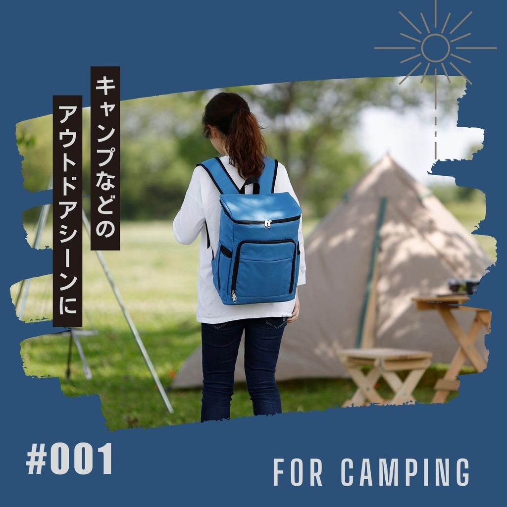 rioboca Insulated Bag Thermal Insulated Backpack 22L Shopping Barbecue Camping Backpack-type (Beige)