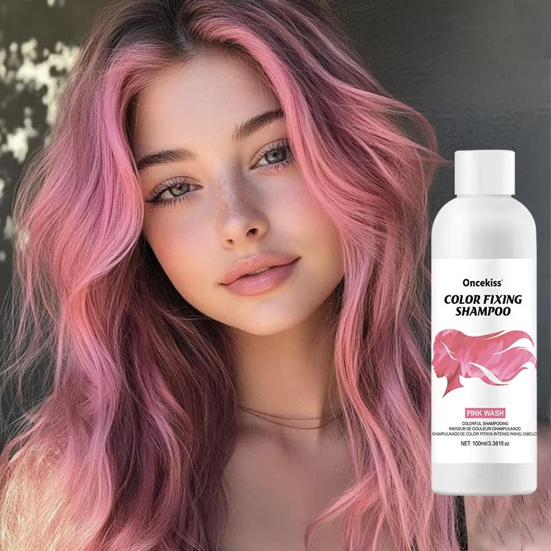 100 мл Фиксирующий цвет Фиолетовый Шампунь Сохраняет цвет Закрашивает Седые Волосы Убирает Желтизну После Осветления Краска Для Волос Долговечная Не раздражающая Уход