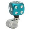 Dice Shape Car Steering Wheel Spinner Suicide Knob Labor Saving for Cars Trucks Tractors BoatsGreen